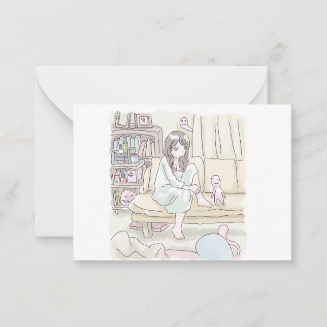 CARTE DE CORRESPONDANCE さににむじ (Devant)