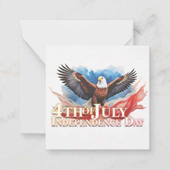 Carte De Correspondance 4 juillet Aigle - Art Patriotique (Devant)