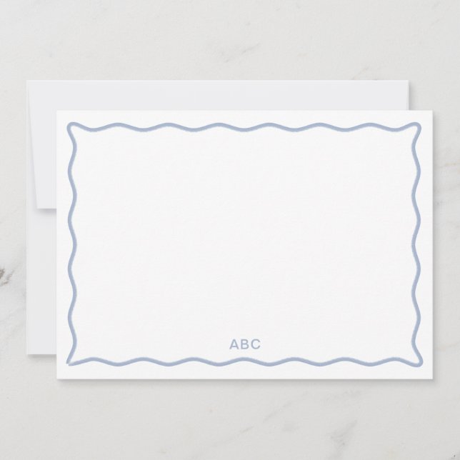 Carte de correspondance à garniture ondulée en cha (Devant)