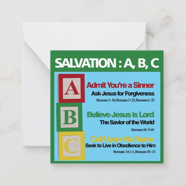 Carte De Correspondance ABC du salut (Devant)
