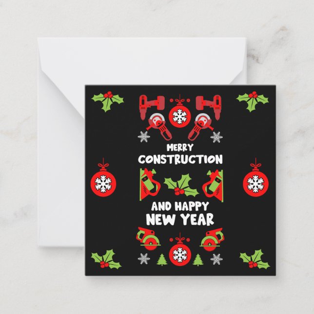 Carte De Correspondance Accueil Amélioration Cadeaux de Noël (Devant)