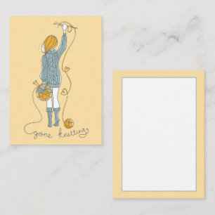 Carte De Correspondance Addict tricot