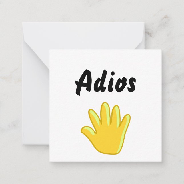 Carte De Correspondance Adios (Devant)