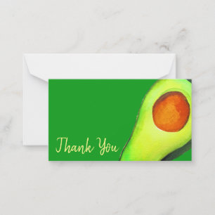 Carte De Correspondance Adolescent vert d'Avocado