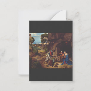 Carte De Correspondance Adoration des bergers par Giorgione