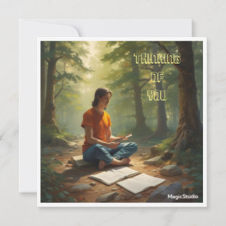 Carte De Correspondance AI Pensée de vous Note Card