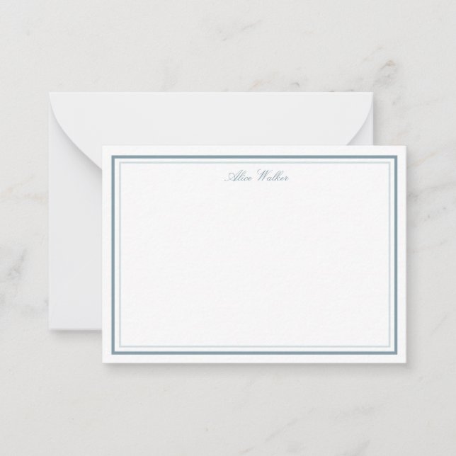Carte De Correspondance Airy Pastel Elegant Stationery Note Card (Devant)