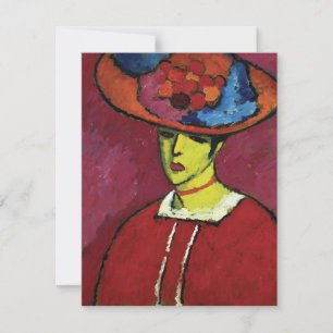 Carte De Correspondance Alexej von Jawlensky, Schokko mit Tellerhut