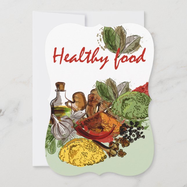 Carte De Correspondance Aliments sains (Devant)