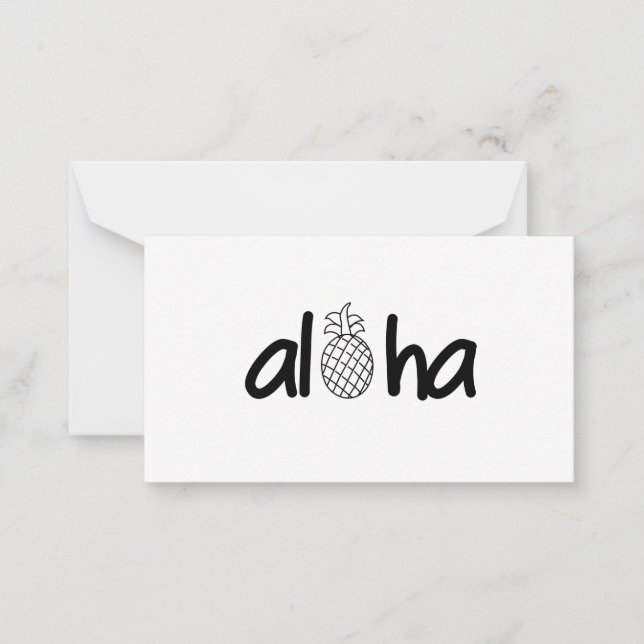 Carte De Correspondance Aloha (Devant)