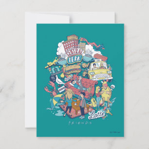 Carte De Correspondance AMIS™ Collage de dessin