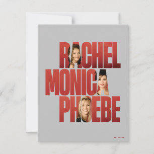 Carte De Correspondance AMIS™ Rachel, Monica & Phoebe