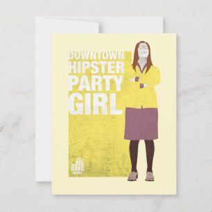 Carte De Correspondance Amy Downtown Hipster Party Girl