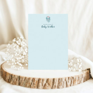 Carte De Correspondance Animaux sous-marins Fête de bébé colorée