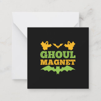 Carte De Correspondance Anniversaire de Halloween Ghoul Magnet