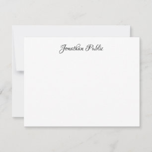 Carte De Correspondance Appartement personnalisé par texte nommé manuscrit