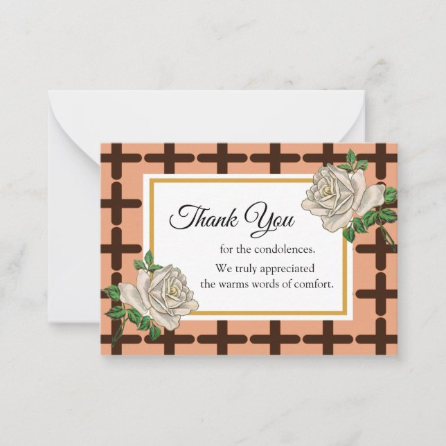 Carte De Correspondance Après le Merci funéraire (Devant)