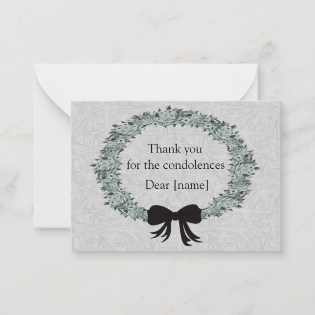 Carte De Correspondance Après le Merci funéraire (Devant)