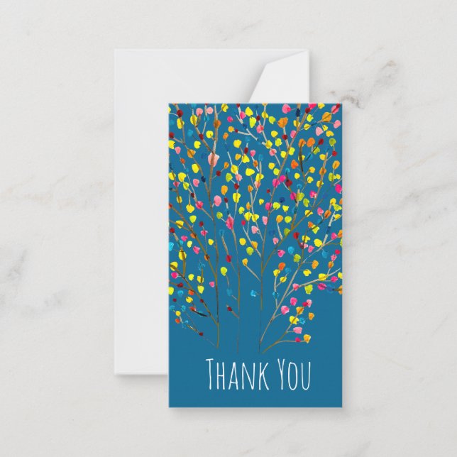 Carte De Correspondance Aquarelle arc-en-ciel (Devant)