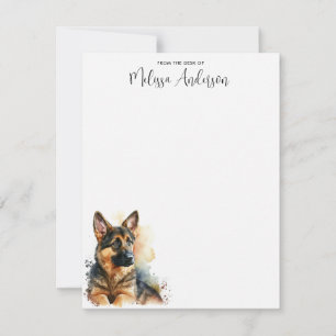 Carte De Correspondance Aquarelle Chien Chien Chien Chien Personnalisé Ber
