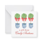 Aquarelle Chinoiserie Bow rouge Topio