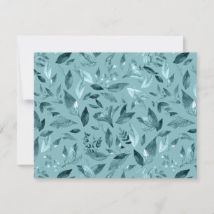 Carte De Correspondance Aquarelle chute feuilles 2