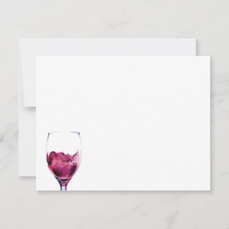 Carte De Correspondance Aquarelle de vin rouge