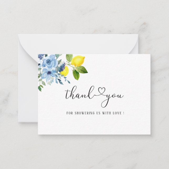 Carte De Correspondance Aquarelle Elegant Main Squeeze Douche nuptiale (Devant)