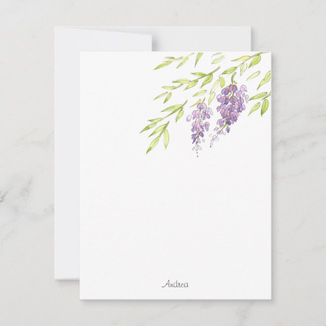 Carte De Correspondance Aquarelle et stylo (Devant)