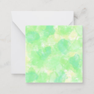 Carte De Correspondance Aquarelle jaune et verte
