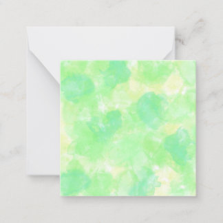 Carte De Correspondance Aquarelle jaune et verte