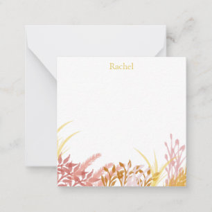 Carte De Correspondance Aquarelle Peinture de la nature dans une couleur d
