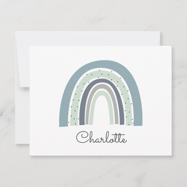 Carte De Correspondance Arc-en-ciel personnalisé (Devant)