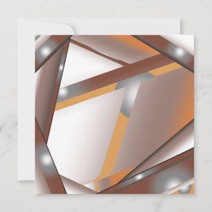 Carte De Correspondance Arête Jagged Concentré Terre Tone Ombre Art