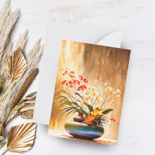 Carte De Correspondance Arrangement floral japonais Ikebana