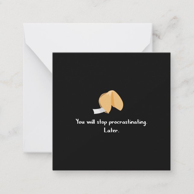Carte De Correspondance Arrêter la procrastination (Devant)