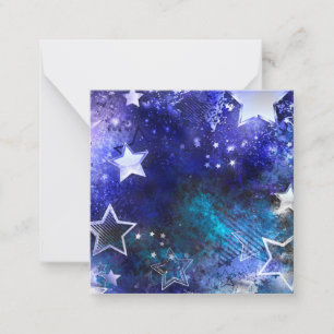 Carte De Correspondance Arrière - plan spatial avec étoiles