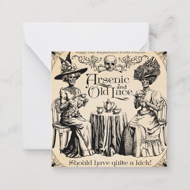Carte De Correspondance Arsenic et Ancienne dentelle (Devant)