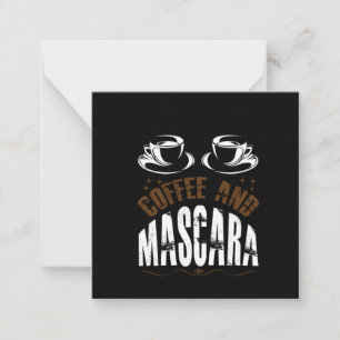 Carte De Correspondance Art Café Café Et Mascara