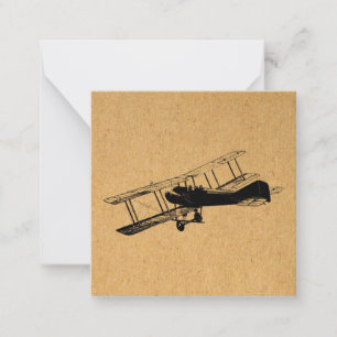 Carte De Correspondance Art de l'aviation Vintage d'avion d'époque