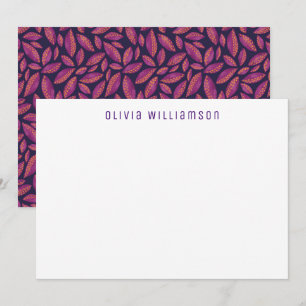 Carte De Correspondance Autumn Leaves