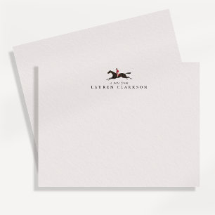 Carte de correspondance avec logo de cavalier vint