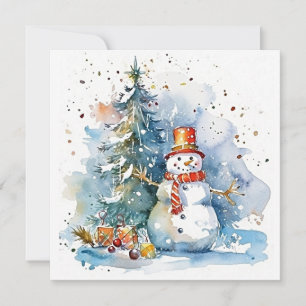 Carte De Correspondance "Aventures gelées : Noël amusant"
