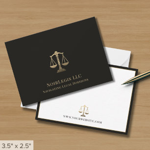 Carte De Correspondance Avocat simple et professionnel juridique