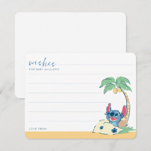 Carte De Correspondance Baby shower de Lilo et Stitch Beach