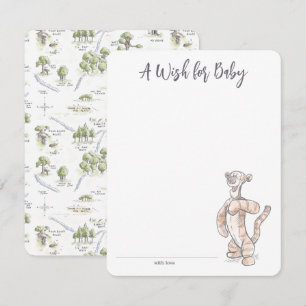 Carte De Correspondance Baby shower de tigre d'aquarelle