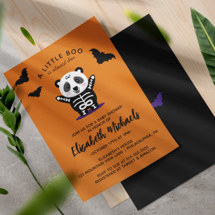 Carte De Correspondance BABY SHOWER   Halloween Cute