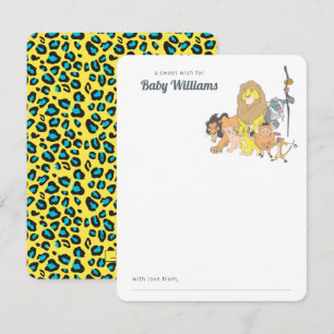 Carte De Correspondance Baby shower Lion King