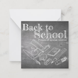 Carte De Correspondance Back to school