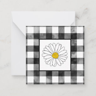 Carte De Correspondance Baisson jaune et blanc avec aquarelle